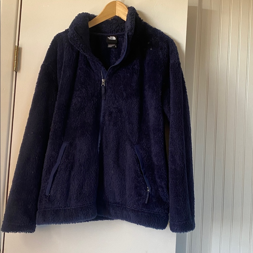 The North Face Plush Fleece Jacket in Deep Navy